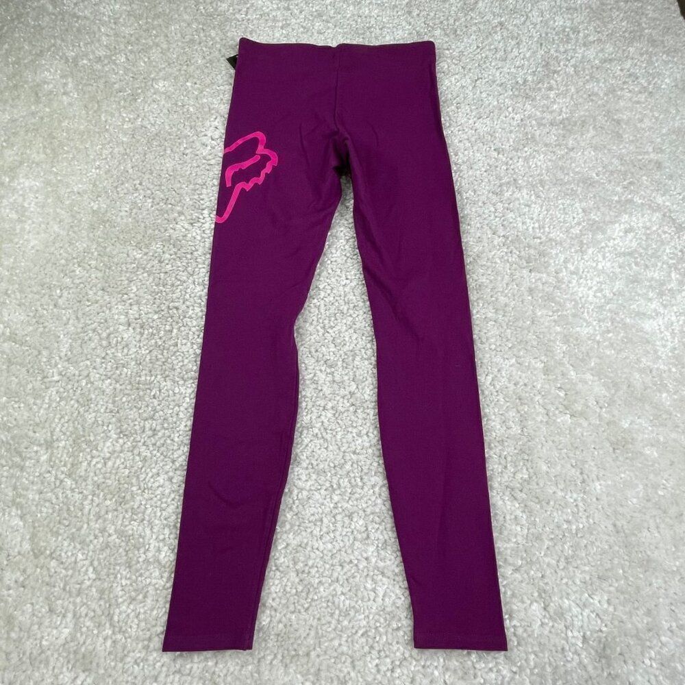 Fox Enduration Knit Cotton Legging Purple Xs New — image 3 of 8